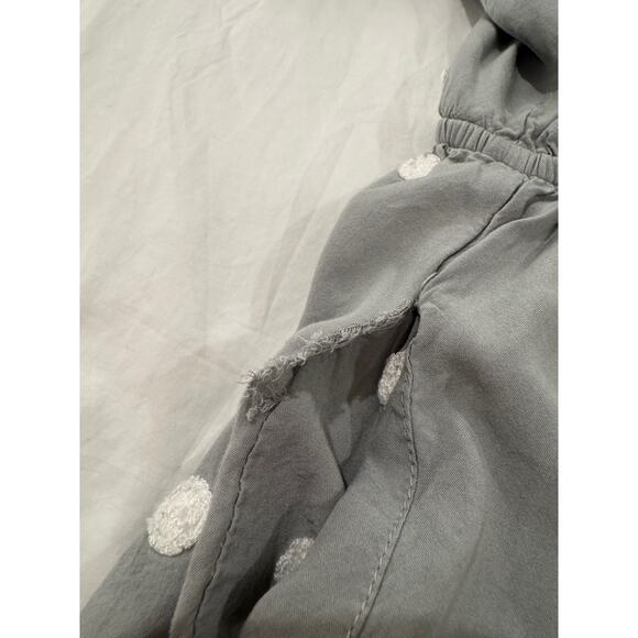 Bohme Wrap Midi Dress Women's Large Sage Green Pockets Boho Cottagecore Peasant - Picture 4 of 16